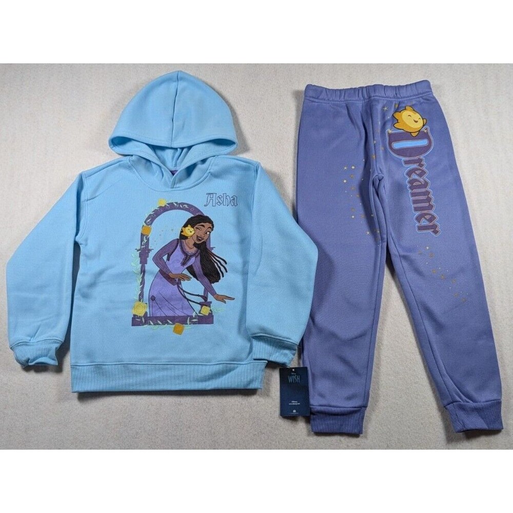 Disney Wish - Asha - Blue Sweatshirt & Pants - Youth - Size 6X - Picture 1 of 14